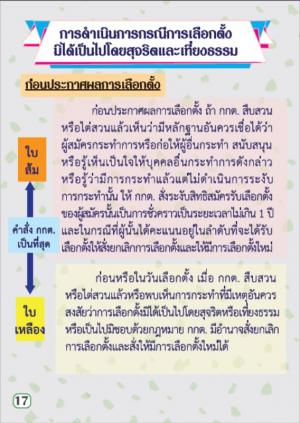 15. ประชาสัมพันธ์การออกมาใช้สิทธิเลือกตั้ง62