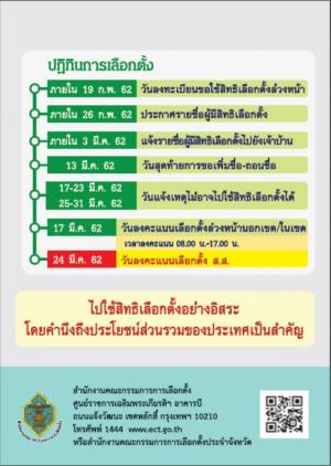 21. ประชาสัมพันธ์การออกมาใช้สิทธิเลือกตั้ง62