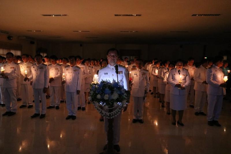 1. พิธีถวายเครื่องราชสักการะและพิธีจุดเทียนถวายพระพรชัยมงคลถวาย