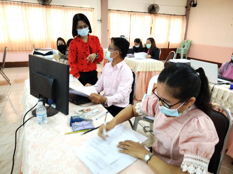 7. เข้าร่วมโครงการประชุมเชิงปฏิบัติการตรวจสอบความถูกต้องการจัดทำข้อมูลผลการเรียนเฉลี่ยและค่าตำแหน่งเปอร์เซ็นต์ไทล์และการตรวจไขว้ (GPAX) ของสถานศึกษา ภาคเรียนที่ 2 ปีการศึกษา 2564 