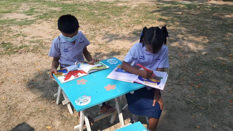 5. กิจกรรม  ส่งเสริมการอ่าน  ณ  โรงเรียนบ้านโนนม่วง  ตำบลนครชุม  อำเภอเมือง  จังหวัดกำแพงเพชร